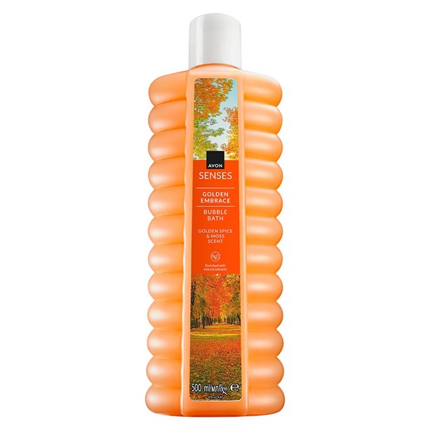 AVON SENSES GOLDEN EMBRACE BUBBLE BATH 500ML EMEA