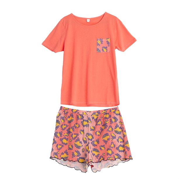 Avon Bright Leopard Shortie PJs