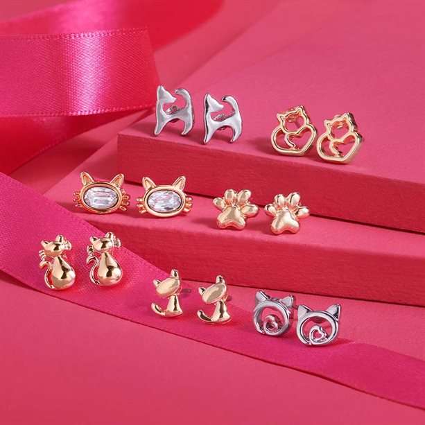 Avon Cat Earring Gift Set
