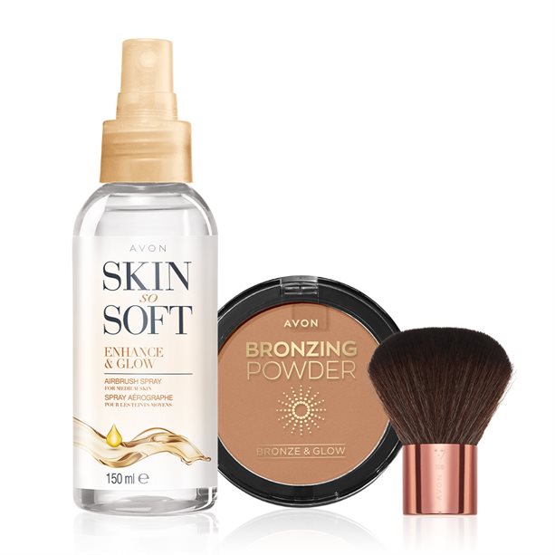 Avon Glow & Go Set - Deep Tan