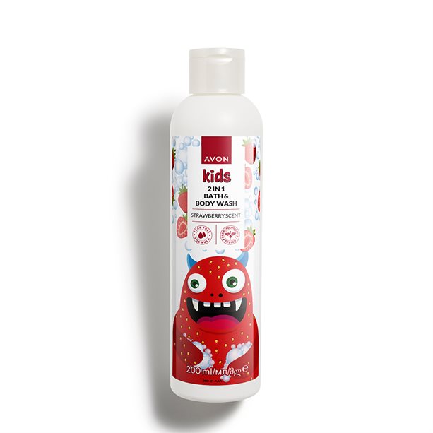 Avon Kids Strawberry 2in1 Bath & Body Wash