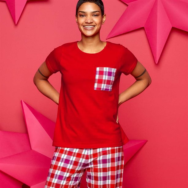 Avon Red Check PJs