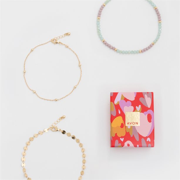 Avon Remy 3-Piece Anklet Set
