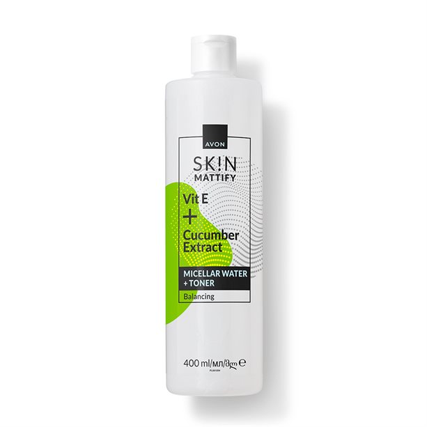 Avon SK!N Mattify Micellar Water + Toner - 400 ml