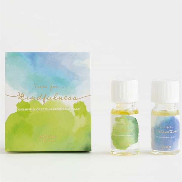 Avon Time for Relaxation & Time for Focus Fragrance Oils Set