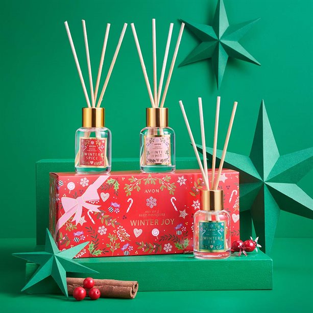 Avon Winter Joy Reed Diffuser Gift Set