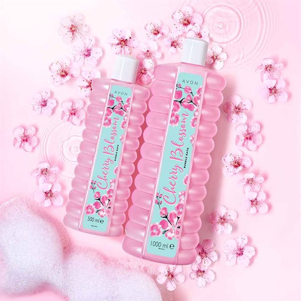 Avon Cherry Blossom Bubble Bath - 1 litre