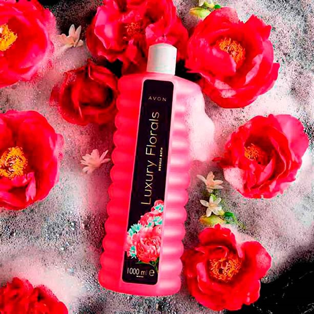 Avon Luxury Florals Bubble Bath - 1 litre