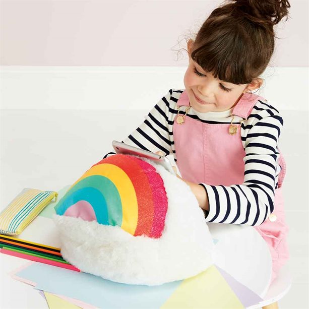 Rainbow Bean Bag Tablet Stand