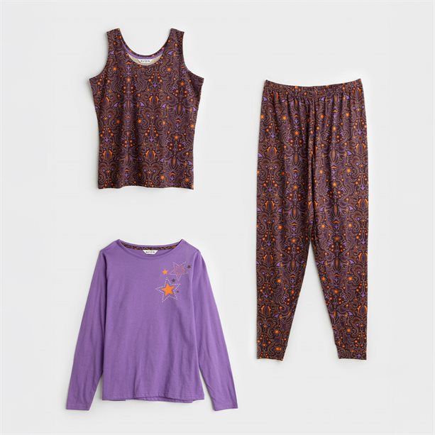 Avon Rodeo Print 3-Piece PJs Set